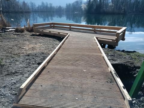 ponton pêche PMR Grésy sur Isère